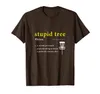Stomme Tree Disc Golf T-shirt Definitie Grappige Shirt Gift T-shirt