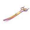 Hair Scissors 7" 8" Under Curved Pet Dog High-end Japan 440c Thinning Shears Dogs Cats Grooming Trimming Tools Tesoura