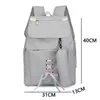 Nylon Backpacks School Bag for Girls Teen Cute College Style Student Backpacks Women 2021 New Q0528