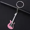 Fashion Classic Guitar Keychain Car Key Chain Key Ring Musical Instruments Pendant Accessories For Man Women Gift Wholesale