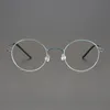 Mode zonnebrillen frames ultralicht pure titanium glazen frame mannen vintage ronde designer optische bril bijziener lees vrouwen recept