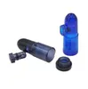 Plastic Snuff Dispenser Bullet Rocket Snorter smoking Pipe cigarette Tobacco pipes 4colors Dabber Bubblers Hookah Water bongs rolling