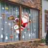 Autocollants muraux de décoration de noël pour fenêtre, décoration de mariage pour la maison, ornements, cadeau de noël 2021, année 2022