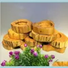 Household Sundries Garden Creative Wooden Round Ashtrays Classic Brown Ash Holder Pocket Home Car Ashtray Fashion Men Smoking Accessor