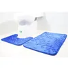 Toalettmatta 2st/set Dolphin 3D Flanell Badrum Antiskidmattan Kombination Suit Tapis de Douche Anti Glisse Badrum Golvmatta Set 210401