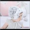 Hats Baby, Kids & Maternity Cute Lace Po Props Flower Summer Baby Aessories Girl Sun Hat Breathable Cotton Infant Bonnet Caps H863S Drop Del