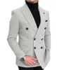 メンズスーツワンピースラペルダブルブレストウール正式なビジネスジャケットプロムタキシードパターンブレザーx0909