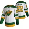 2022 겨울 클래식 미네소타 와일드 저지 키릴 카프리 소트 매스 Zuccarello Kevin Fiala Matt Dumba Mikko Mikko Koivu Jared Spurgeon Hockey Jerseys Green White