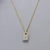 2022 9 stilar Halsband Smycken 316L Titanium stål 18K Rose Guldpläterad Halsband Silver Normal Storlek Halsband Hängsmycke