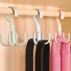 Hangers & Racks 2PCS Hooks Rotate Storage Rack Shelf Hanging Organizer Closet Hook Clothes