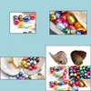 Pearl Loose Beads Jewelry Pill Shape Stripe Oval Freshwater Shell Oyster 8-9Mm Mixed Colors With Vacuum Packaging Fancy Gift Drop Delivery 2