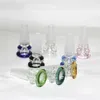 hookahs Glass Slides Bowl Pieces Bongs Bowls Funnel Rig Accessories Quartz Nails 18mm 14mm Male Female Heady Smoking Water pipes dab rigs