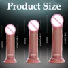 Recién llegados Dildo Realistic Silicone Penis para Mujeres Suave Big Dick Lifelike Sensación Real Dildo Suction Cup Consolador Sex Toys Y0408