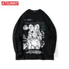 Erkek Hoodies Tişörtü Atsunny Hip Hop Gotik Hoodie Anime Kız Moda Sevimli Kazak Harajuku Tarzı Adam Sonbahar Ve Kış Giysileri PU