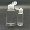 30ml 60ml PET Plastic Bottle with Flip Cap Empty Hand Sanitizer Bottles Refillable Cosmetic Container