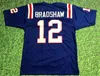 Aangepaste voetbaljersey mannen jeugd vrouwen vintage 12 Terry Bradshaw Custom La Tech Rare High School Grootte S-6XL of enige naam en nummertruien