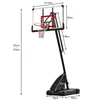 농구 후프 농구 시스템 7.5ft-10ft 높이 실내 야외 사용에 대 한 조정 가능한 미국 주식 다른 스포츠 용품 2164