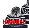 2021 NY Beisebol Beanie North American Team Side Patch Inverno Winter Sport Knit Chapéu Crânio Caps A0