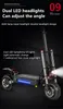 Strong power Off-Road Electric Scooter 11 Inch 60V 5600W adult High Speed Dual Drive Folding Vehicle