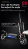 Strong Power Off-Road Electric Scooter 11 tum 60V 5600W Vuxen Höghastighet Dual Drive Facing Vehicle