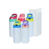 USA warehouse!!! 12oz sublimation blank kids bottle bouncing water bottles 60pcs one case including 6 different colors bounce lid each color 10pcs