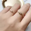 Lucky Bead Rings 14K Gold Filled Knuckle Rings Mujer Bague Femme Joyería minimalista hecha a mano