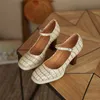 Meotina Doğal Hakiki Deri Aşırı Yüksek Topuk Ayakkabı Kadın Platformu Kare Topuklu Toka Kayış Bayanlar Ayakkabı Kayısı Boyutu 43 210608