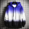 Patchwork Hoodies pullover męskie kurtki z kapturem jesienne zimowe swobodne jogging fitness mężczyźni długie rękawowe odzież sportowa 6xl 220223