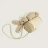 Cute Water Cup Bag Plush Small Round Bucket Bag Solid Color One Shoulder Crossbody Mobile Phone Bag