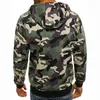 Covrlge Mäns Zipper Hoodie Höst Camouflage Sweatshirts Hoody Casual Fashion Solid Streetwear Homme Hoodies MWW169 210819
