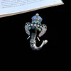 High End Jewelry Lady Brooch Western Antique Beauty Head Ladybug Pearl Inlay Woman Brosch Heavy Craft