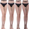 Femmes chaussettes bonneterie mode Sexy évider bas longue cuisse haute Net mince maille collants 12 couleurs vente