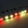 50pcs / lot DC12V WS2811 26mm de diamètre couvercle transparent module LED lumière ponctuelle exposée 3 LED 5050 SMD RGB puces 3 LED pixel waterpr253Y