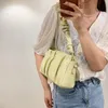 أكياس crossbody ناعمة صغيرة بو الجلود الطيات الإناث 2021 الصيف بسيط عارضة الاتجاه الأزياء حقيبة يد الكتف والمحافظ