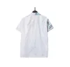 Casual shirts van de herenontwerper Spring zomer Nieuwe hoogwaardige katoenen afdrukken Korte mouw ronde nek paneel t-shirt maat m-l-xl-xxl-xxxl kleur zwart witte zbms
