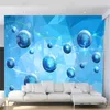 壁紙のモダンな3D壁紙リビングルームのボール技術のための壁紙ミニマリストテレビソファーの背景の壁紙ホーマーの装飾