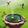 Solar Fountain Pump 1/3W Solar Powered Fountain Pump with 5 Easy Install Nozzles, Solar Bird Bath Fountain Pump for Pond, Pool, Fish Tank, Aquarium and Garden