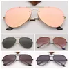 Lunettes de soleil Mode Mens Sunglass Sunglass Aviation Sun Verre Verres Protection UV avec paquet de qualité supérieure pour femmes hommes lunettes