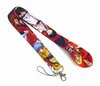 KeyChain 10pcs Cartoon Anime game Lanyard Key chain ID Neck Strap Cell Phone Straps & Charms Wholesale
