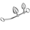 Chastity Belt Rope Hook Butt Plug For Women Locking Anal Sex Toy Female Anals Vagina Double Ball Plugs