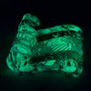 Glow in the Dark Tobacco Pipes Water Transfer Printing 7 word shape Silicone pipe Color Ultimate Tool Unbreakable