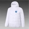 21-22 FC Villefranche Мужская пуховая куртка с капюшоном зимнее спортивное пальто для отдыха на молнии Спортивная теплая толстовка на заказ с логотипом
