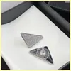 2021 Fashion Diamond Orecchini Studs Luxurys Designers Orecchini Orecchini a cerchio in oro Donne Triangolo Orecchini Marchi Gioielli Ornamenti di nozze Scatola