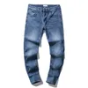 Projektant Palm Mężczyźni Drukowanie Jeans Długie Spodnie Ripped Biker Jean Slim Fit Motocykl Denim Marka Moda Hip Hop Męskie Prosto Skinny Plam Luźne Haftowane