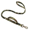 Hundkragar Leashes Pet Justerbar Leash Nylon 1000D Tactical Towing Rope Vattentät Snabbtorkande Anti-Blast Walking Medium Large