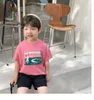 Мальчики летняя мультфильм печать свободно с коротким рукавом футболки детские хлопковые повседневные Все-матча Tees 210615
