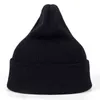 超自然のビーニーニット冬の帽子の固体ヒップホップのスカルギーニット帽子帽子衣装アクセサリーギフト暖かい冬Y21111