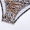 Costumi da bagno da donna leopardati Costume da bagno con spalline Costumi da bagno Monokini Costume da bagno con ritaglio Body da spiaggia femminile 210520