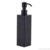 200ml Wall Mounted Bathroom Shower Soap and Lotion Dispenser Bottle Pump Stainless Steel Tower Shampoo Black S30 20 211206