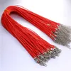 Cadena colgante de 8 colores, cuerdas de cera, cuerda de cuero, cadenas de joyería, accesorios de moda DIY, 45CM